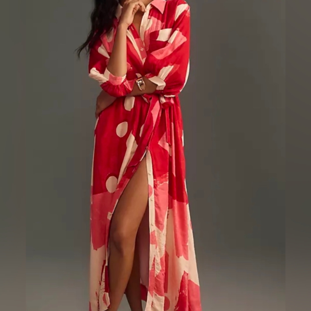 The Mona Linen Shirt Dress